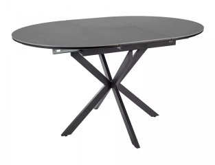 Стол обеденный Signal GASTON Ceramic 100 раскладной (серый/черный мат)