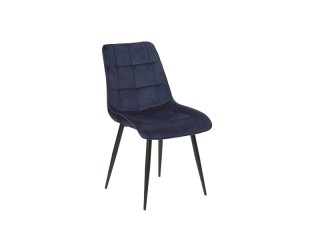 Стул кухонный Signal CHIC Velvet Bluvel 86 (темно-синий/черный)