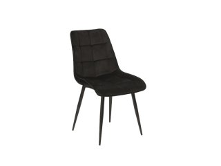 Стул кухонный Signal CHIC Velvet Bluvel 19 (черный/черный)