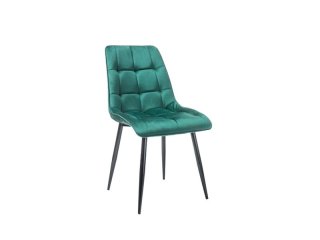 Стул кухонный Signal CHIC Velvet Bluvel 78 (зеленый/черный)