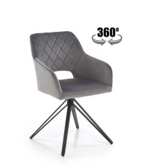 Стул кухонный Halmar K535 (серый/черный)