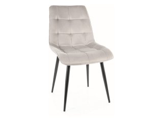 Стул кухонный Signal CHIC Velvet Bluvel 03 (серый/черный)