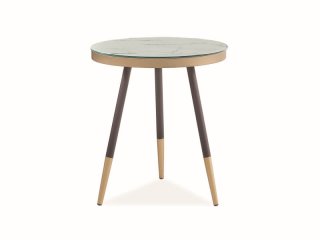 Стол журнальный Signal VEGA C (мраморный эффект/черный)
