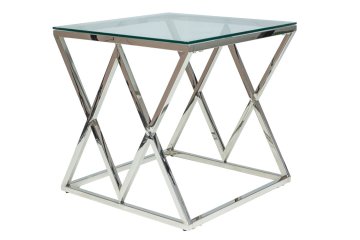Стол журнальный Signal ZEGNA B (серебряный)