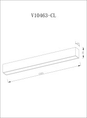 Светильник потолочный светодиодный Moderli V10463-CL Carpi