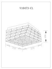 Люстра потолочная светодиодная Moderli V10473-CL Venice