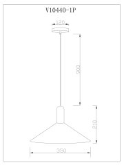 Светильник подвесной Moderli V10440-1P Forli