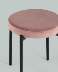 Табурет Рио велюр пыльно-розовый