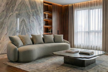 58DB-24056 Стол журнальный Травертин (Travertine) 120*120*29см