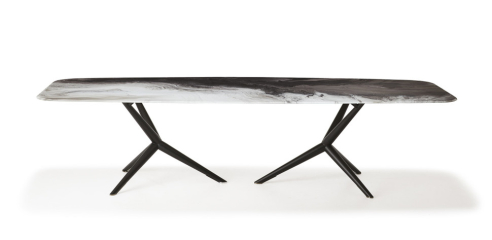 Стол в столовую Cattelan italia Atlantis Crystalart
