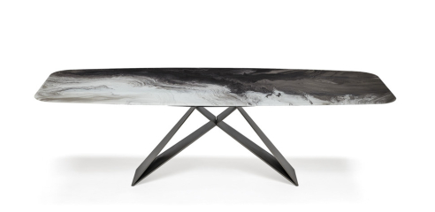 Стол в столовую Cattelan italia Premier Crystalart