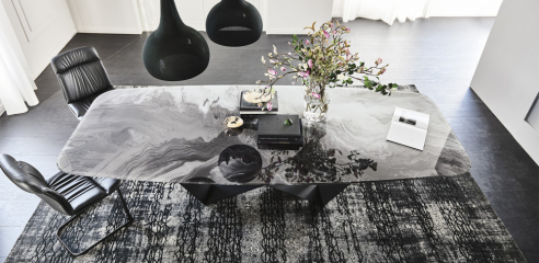 Стол в столовую Cattelan italia Skorpio Crystalart