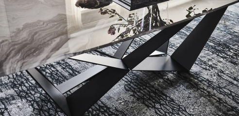 Стол в столовую Cattelan italia Skorpio Crystalart