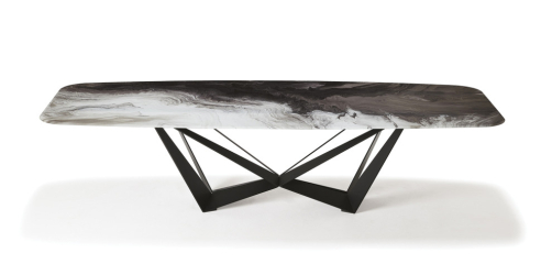 Стол в столовую Cattelan italia Skorpio Crystalart