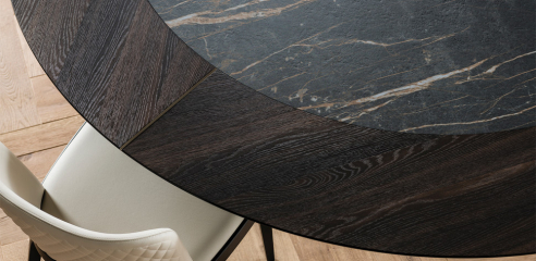 Стол в столовую Cattelan italia Skorpio Ker-Wood Round