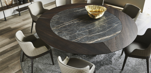 Стол в столовую Cattelan italia Skorpio Ker-Wood Round