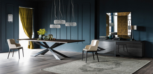 Стол в столовую Cattelan italia  Spyder Wood