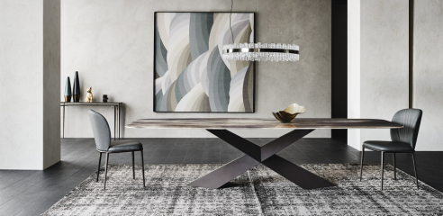 Стол в столовую Cattelan Italia Tyron Crystalart
