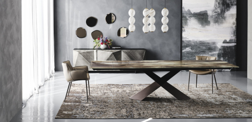 Стол в столовую Cattelan Italia Tyron Crystalart Drive