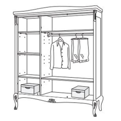 Гардероб Giorgiocasa Valpolicella 188 x 63 x 232h nc44609