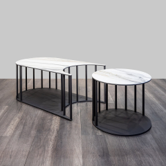 Журнальный столик Sinergy (комплект из 2) Tonin Casa Modern 112 x 60 x 42h x ø55 nc75484