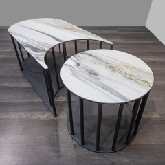 Журнальный столик Sinergy (комплект из 2) Tonin Casa Modern 112 x 60 x 42h x ø55 nc75484