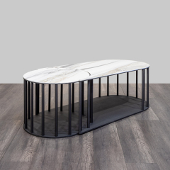 Журнальный столик Sinergy (комплект из 2) Tonin Casa Modern 112 x 60 x 42h x ø55 nc75484