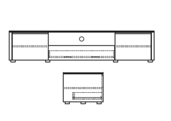 Тумба под TV Mod Interiors Paterna 180 x 45 x 42,5h nc87821