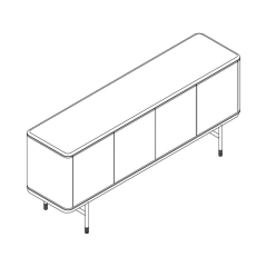 Буфет Mod Interiors Altea 180 x 45 x 78,8h nc105052