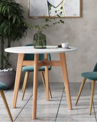 Стол обеденный Target Circle 90*90 белый