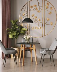 Стол обеденный Target Circle 90*90 черный