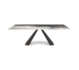 Стол в столовую Cattelan italia Eliot Crystalart
