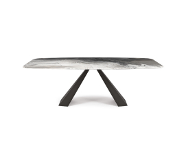 Стол в столовую Cattelan italia Eliot Crystalart