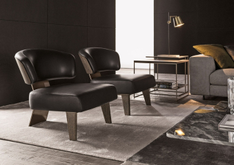 Кресло Minotti Reeves Wood