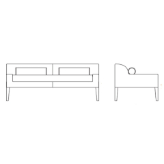 Банкетка Diamond Tosconova Tosconova 150 x 70 x 60h nc61973