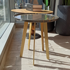 Приставной столик Shine Tonin Casa Modern 40h x ø40 nc65044