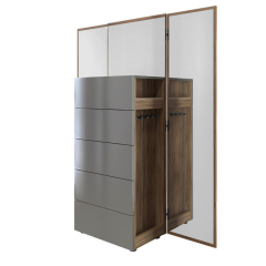 Комод высокий с зеркалом Mod Interiors Avila 69,7 x 40,5 x 170h nc67244