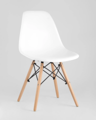 Стул Eames Style DSW белый (разборный каркас)