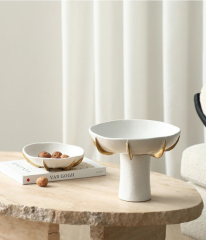 Чаша Round golden scale fruit bowl