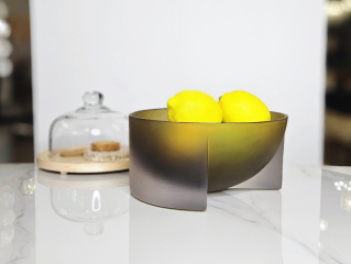 Чаша Transparent Green bowl