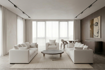Диван Роберто(Roberto) трехместный, рогожка кремовый BOTEGA-SVBEG 250*100*90см
