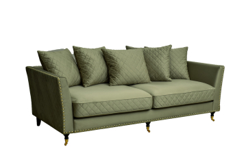 Диван Sorrento 220 трехместный велюровый оливковый SORRENTO-220-Colt1002