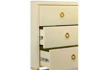 Комод со стеклянной столешницей бежевый KFG005E7