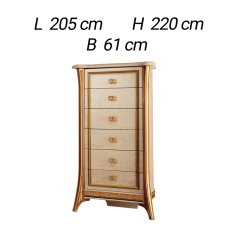 Комод высокий Arredo Classic Melodia, 6 ящиков
