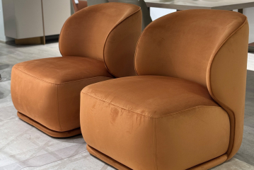 Кресло Капри Базовая(Capri Basic), велюр терракотовый Colt006-TER 80*90*82см