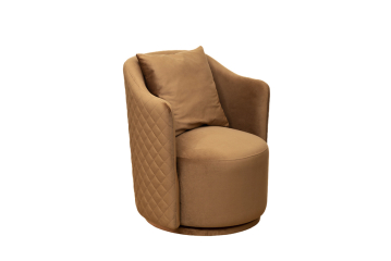 Кресло Verona Basic вращающееся велюровое коричневое VERONA BASIC-Colt004