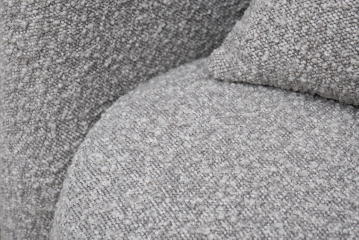 Кресло Верона(Verona) вращающееся, букле серый Orso-SER/бронза 70*77*80см