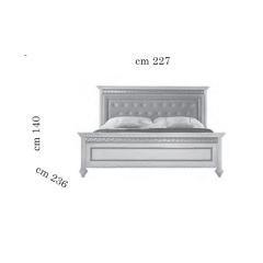 Кровать King Size 200х200 с мягким изголовьем Arredo Classic Fantasia арт.231