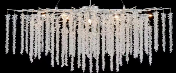 Люстра Coral Crystals Long (золотой)