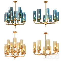 Люстра Glass Tube Chandelier 10
